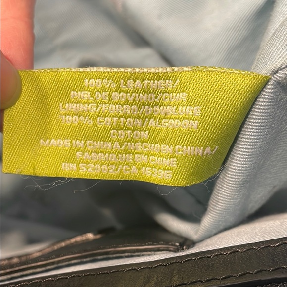 Sigrid Olsen Black Studded Leather Tote Bag Fully Lined - Picture 10 of 12